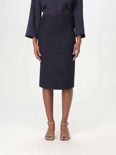 スカート EMPORIO ARMANI Woman Skirt Natural EW001453AF12520 U8020 EMPORIO ARMANI: Skirt woman - Blue | Emporio Armani skirt