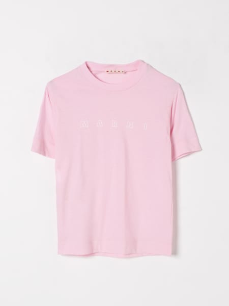 T-shirt in cotone con logo Marni