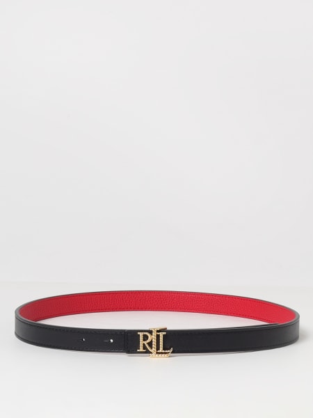 ベルト LAUREN RALPH LAUREN Woman Belt Black 412959135 001 Lauren Ralph Lauren Women's belt Rev Lrl 20-Belt-Belt-Skinny