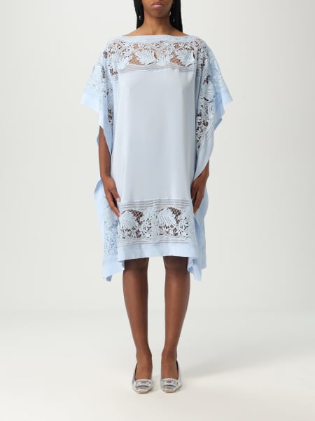 Ermanno Scervino: Abito Ermanno Scervino in seta con inserti in pizzo
