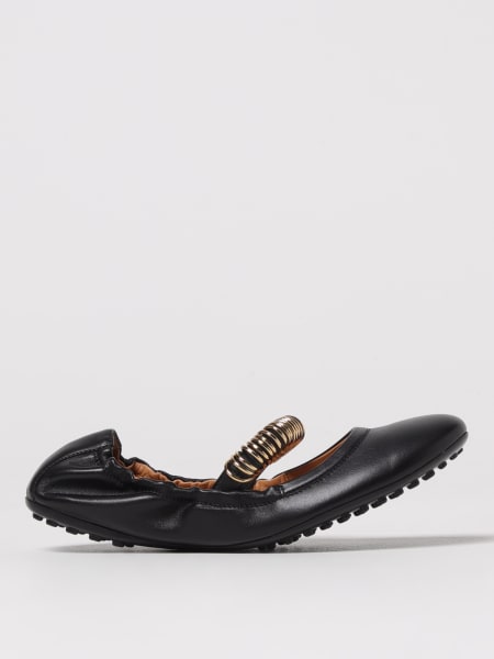 Tod's: Ballerina Dee Tod's in nappa con anelli metallici