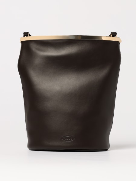 Tod's: Borsa a spalla in pelle di vitello Tod's a secchiello