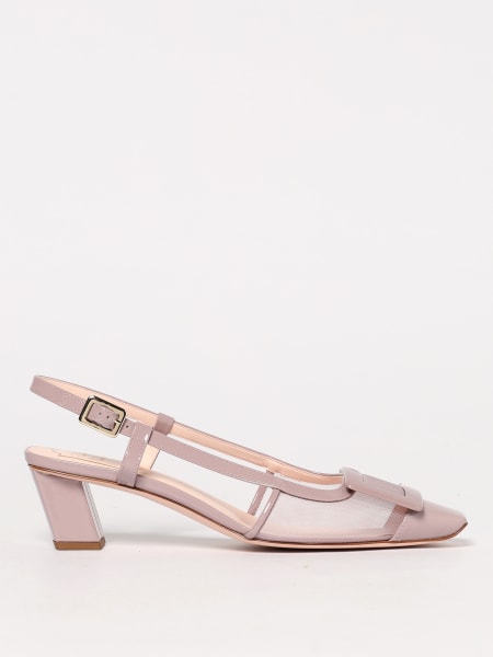 Roger Vivier: Slingback Belle Vivier Roger Vivier in nylon a rete e vernice