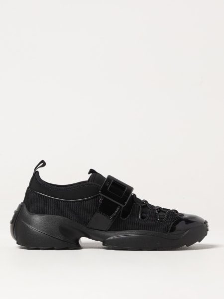 Roger Vivier: Sneakers Viv' On The Run Trekky Roger Vivier in mesh e pelle spazzolata