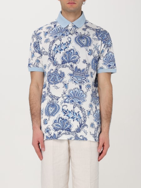 Etro: Polo Pegaso Etro in cotone paisley