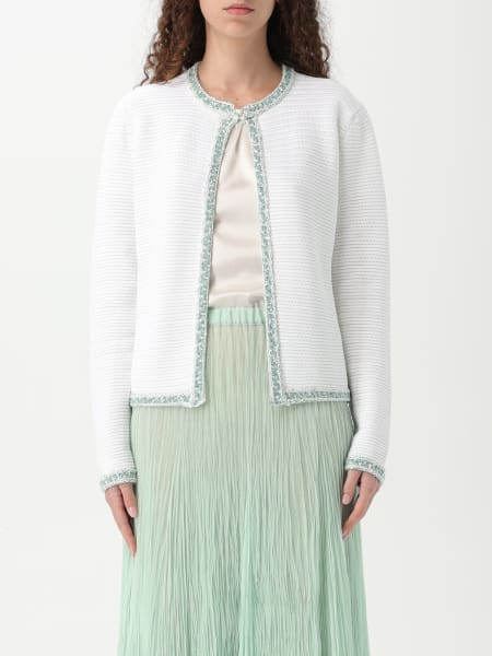 コート FABIANA FILIPPI Women Outer PLD224F713L084 0142 WHITE FABIANA FILIPPI】 【カシミヤ100％ダブルフェイスラップコート