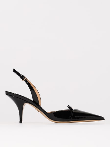 Slingback Mini Bow Ferragamo in vernice >