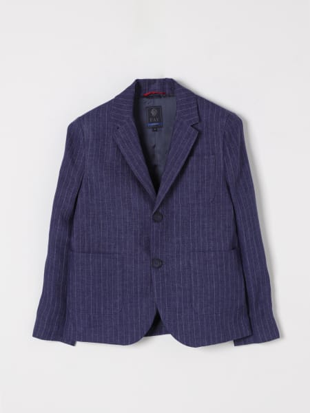 Fay Junior: Blazer a monopetto in lino Fay Junior