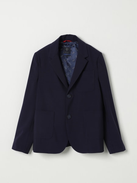 Fay Junior: Blazer a monopetto in lana vergine Fay Junior
