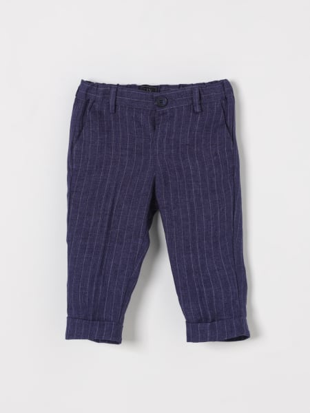 Fay Junior: Pantalone in lino gessato Fay Junior