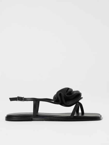 Vic Matié: Sandalo Vic Matiè in pelle con fiore