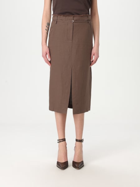 スカート PATRIZIA PEPE Women Skirts 2A2898A570B825 Brown Patrizia Pepe Skirt for Women SS25 | GIGLIO.COM