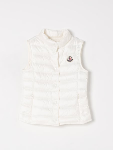 Moncler: Piumino gilet con logo Moncler in nylon