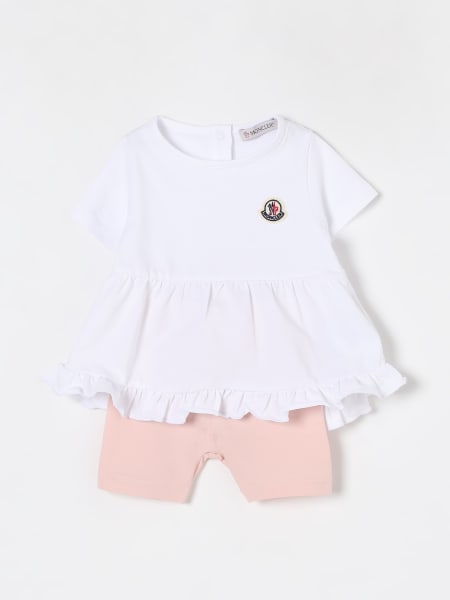 Moncler: Coordinato in cotone Moncler con logo