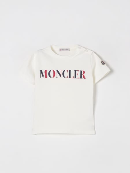 Moncler: T-shirt in cotone con logo