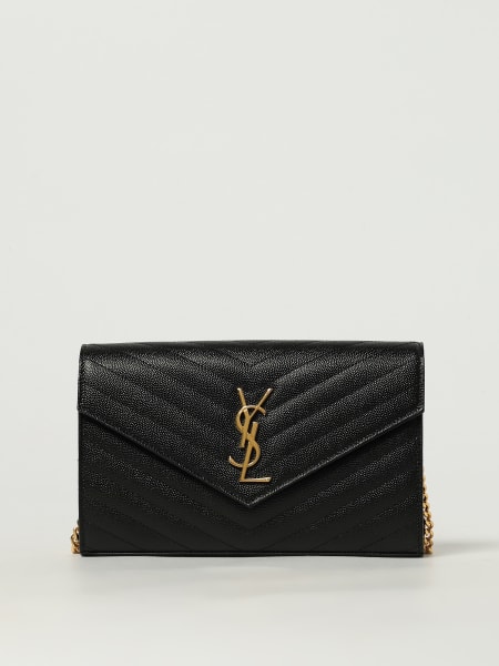 Borsa Cassandre Saint Laurent in grain de poudre trapuntata chevron