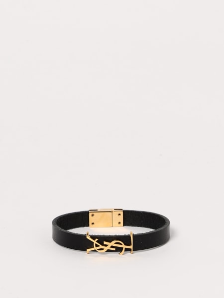 Bracciale Opyum Saint Laurent in pelle ed ottone >