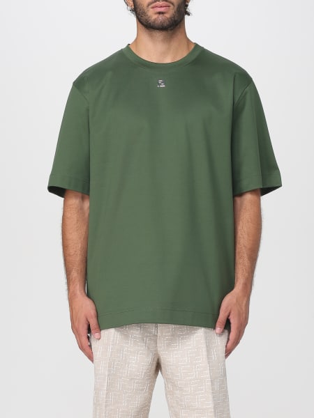 Tシャツ・カットソー FENDI Men T Shirts FZC162ASGO Green Tシャツ・カットソー FENDI Fendi T-shirts and Polos Green