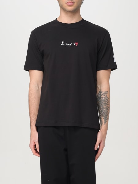 Ea7: T-shirt in cotone con logo EA7