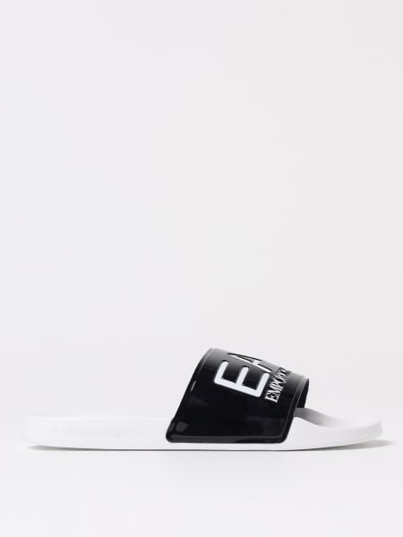 Ea7: Sliders EA7 in gomma con stampa logo