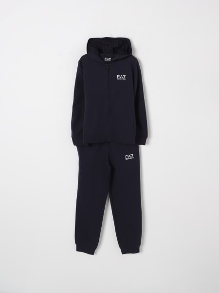Ea7: Tuta felpa + pantalone jogging con logo EA7