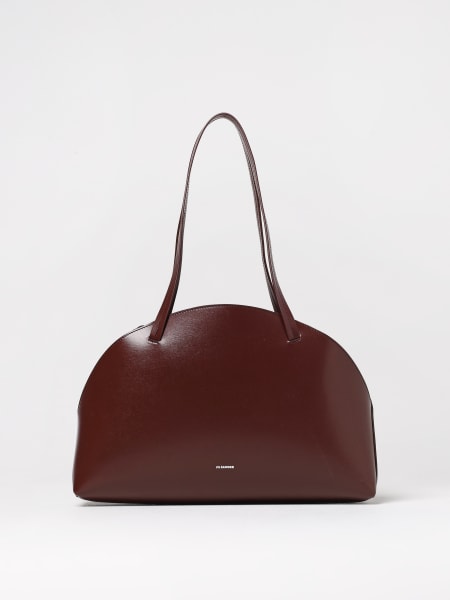 ★Jil Sander★ [Jil Sander] SS25 Shoulder Bag Black Textured-leather shoulder bag | JIL SANDER | NET-A-PORTER