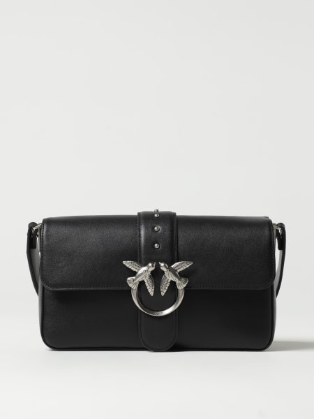 Pinko: Borsa a spalla Love One Pinko in pelle