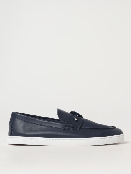 Mocassino Chambeliboat Christian Louboutin in pelle con piercing >