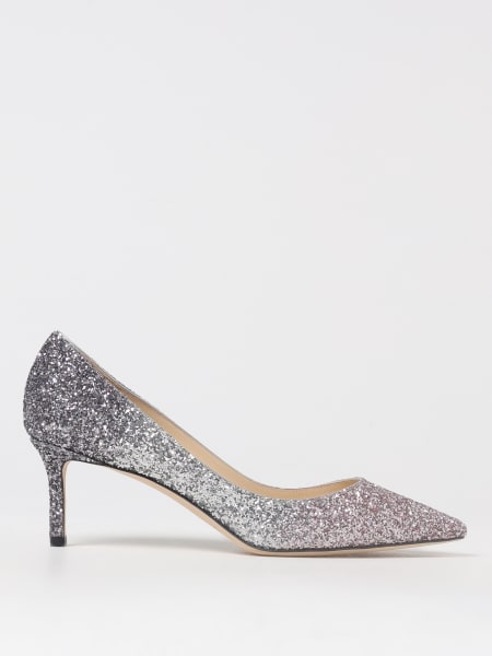 Jimmy Choo: Décolleté Romy Jimmy Choo in pelle glitter degradè