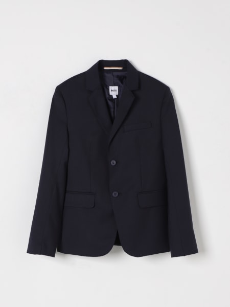 Boss: Blazer a monopetto in misto lana Boss