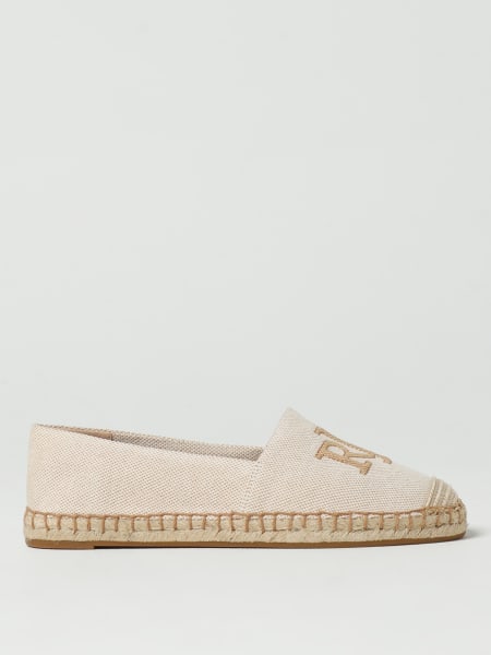 Espadrillas Lauren Ralph Lauren in canvas con logo ricamato >