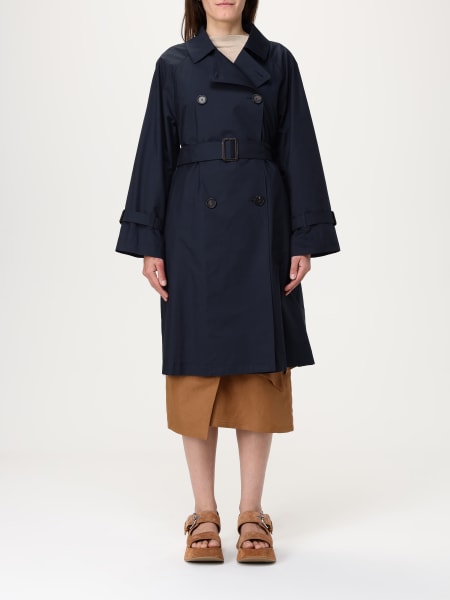 Max Mara The Cube: Max Mara The Cube double-breasted cotton blend trench coat
