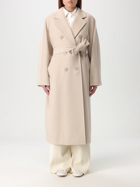 Cappotto doppiopetto Max Mara in lana vergine e cashmere >