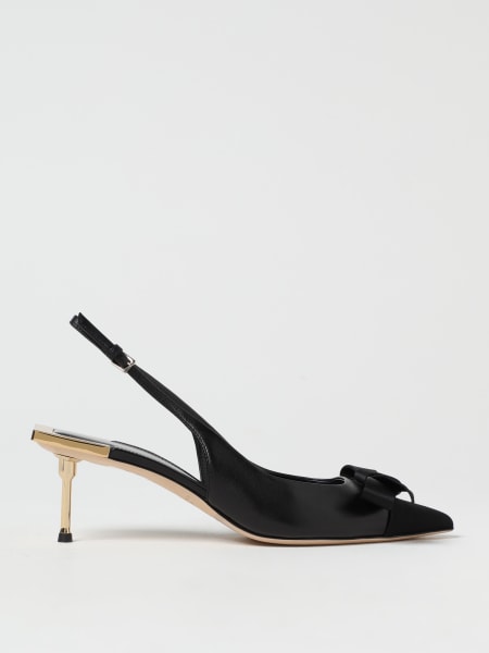シューズ・サンダルその他 ELISABETTA FRANCHI Women Shoes SA71L51E2110 Black Women's Elegant Elisabetta Franchi Sandals - low and with a