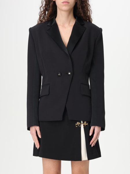 アウターその他 ELISABETTA FRANCHI Woman Blazer Black GI121 110 Elisabetta Franchi Blazer for Women SS25 | GIGLIO.COM