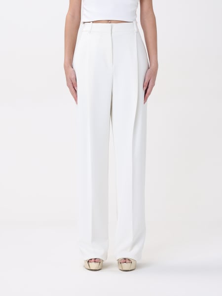 パンツ ELISABETTA FRANCHI Woman Pants Lemon PA064 DC7 Elisabetta Franchi women's pants with crepe belt pa05342e2