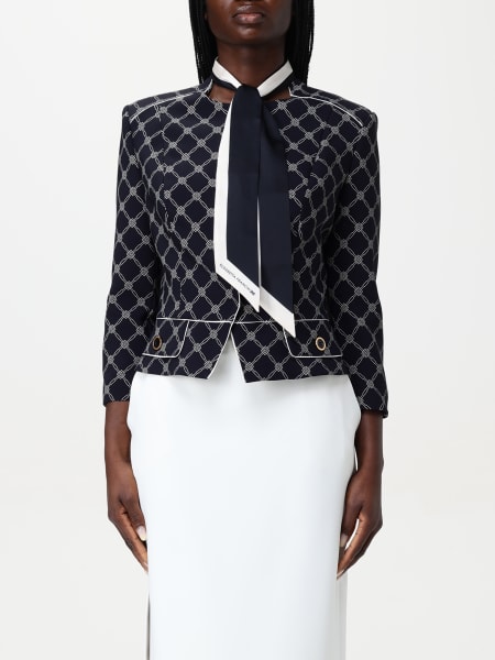Blazer Elisabetta Franchi in crêpe stampato
