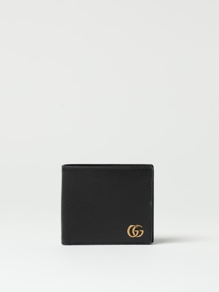 Portafoglio GG Marmont Gucci in pelle a grana