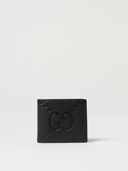 Portafoglio GG Jumbo Gucci in pelle martellata