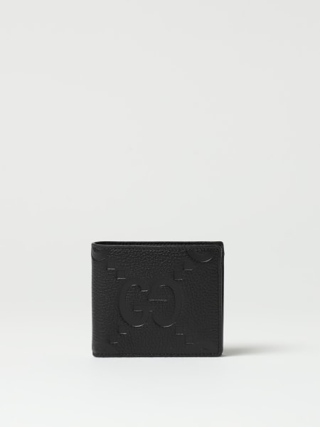 Portafoglio GG Jumbo Gucci in pelle martellata