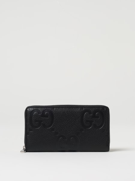 Portafoglio GG Jumbo Gucci in pelle martellata