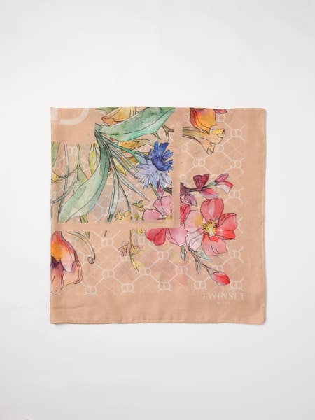 Foulard Twsnet in crepe con stampa floreale >