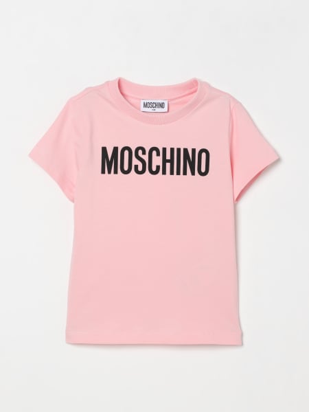 T-shirt in cotone con logo Moschino