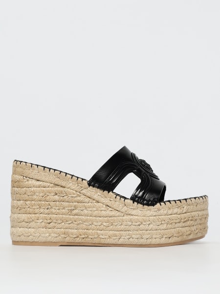 Versace: Espadrillas Medusa Versace in pelle