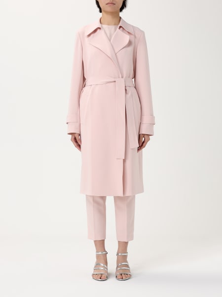 Theory: Cappotto a vestaglia con cinta in poliestere