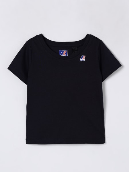 K-Way: T-shirt in cotone con mini logo K-way