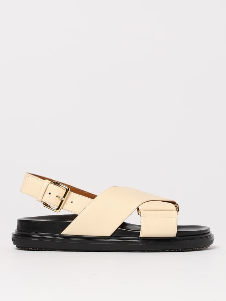 Marni: Sandalo Fussbett Marni in pelle