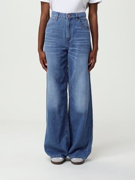 デニム・ジーパン JECKERSON Woman Jeans Stone Washed JeanJer Jeans Womens 11/12 Blue Denim Deadstock Stone Wash