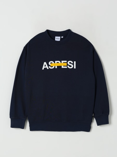 Aspesi: Felpa a girocollo con logo Aspesi in cotone