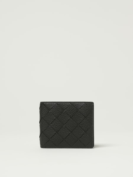 Portafoglio in pelle di vitello intrecciata Bottega Veneta